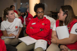 City year Boston staff members talking