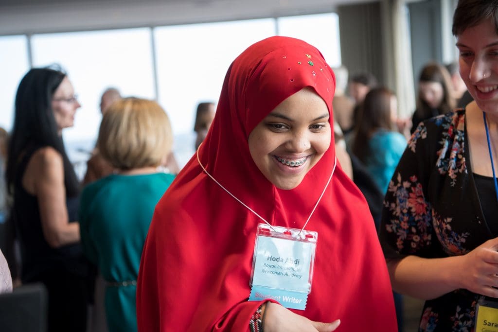 Hoda, Boston International high school student