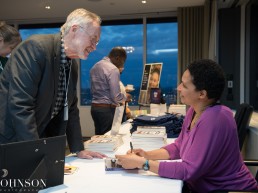 Danielle Allen signing books