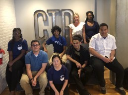 Students posing at CTP marketing agency