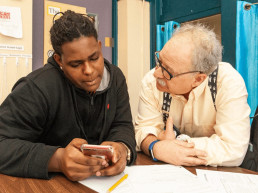 Writing Center student and tutor