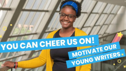 Student smiling with 