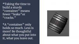 slide with text and image